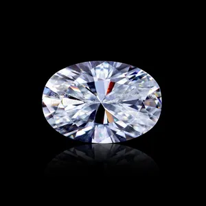 Factory Price D Color Near Colorless Excellent Cut VVS1 Clarity Oval Shape Loose Moissanite thumbnail-2