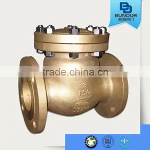 Brass ANSI 1/4" Double Flange Swing Check Valve Price thumbnail-1