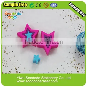 Layered Pretty Star Shape Erasers thumbnail-4