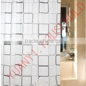 Bright-colored Shower Curtain Shower Curtain Track thumbnail-1