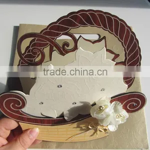 2014 Royal Wooden Wedding Invitation Card thumbnail-4