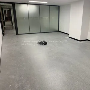 Horizontal Stripe PVC Sheet Floor Carpet Stone Plastic Floor Tile Office Showroom Clothing Store Milk Teahouse Glue thumbnail-1