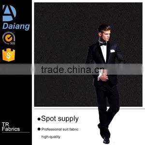 430Gsm (30+25)*32+40D Cheap Twill Black Terylene Viscose Suit Fabric thumbnail-5