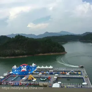 kk Inflatable Water Game With Water Slide Sea Park Commercial Park thumbnail-4