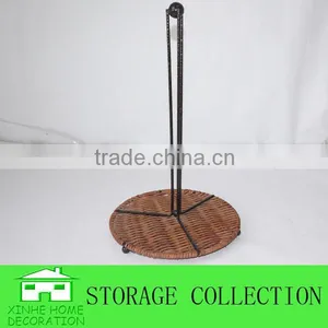 Handmade Wicker & Wire Paper Towel Holder thumbnail-1