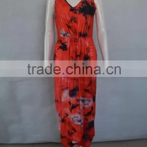 Fashion Dress Sexy V Collar Dress Sleeveless Evening Dress thumbnail-2