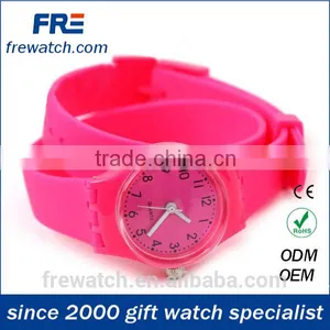 Long Strap Cute Plastic Kids Watch With Japan Movement Long Belt Wrist Watch for Child thumbnail-3