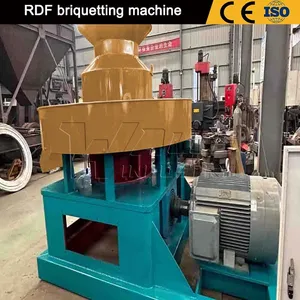 High Density RDF Briquetting Machine MSW Garbage Derived Fuel Block Press Machinery thumbnail-3