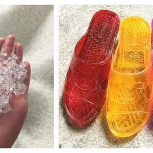 Hardness Shore a 55 60 65 70 75 Transparent Crystal Pvc Compound Pvc Granules for Shoes Sole Sandals thumbnail-3