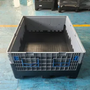 Heavy Duty HDPE Plastic Pallet Box Stackable for Industrial Cargo Storage & Sea Shipping thumbnail-4