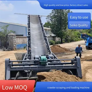 Crawler-type Scraper Conveyor for Sandy Soil and Coal Cinder, Quartz Sand Particle Stacker-reclaimer, Mobile Automatic Scraper thumbnail-2