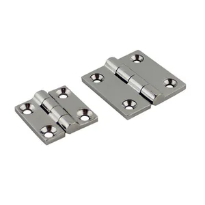 Marine Grade CAST Solid 316 Stainless Steel Mirror Polished Butt Hinges for Boat, RVs thumbnail-1