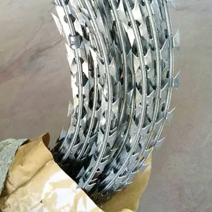 Razor Wire/cone-belly Razor Wire, Suitable for Security Fencing/galvanized Wire Mesh thumbnail-2