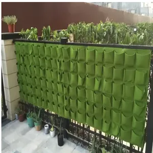 Wholesale Multi-pocket Vertical Wall Hanging Planter Bags Professional Green Field Gardening System Grow Bags thumbnail-5