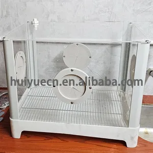 Pet Bathing, Drying, and Defecation Integrated Cage | No Need to Worry About Defecation During Bathing or Drying thumbnail-5