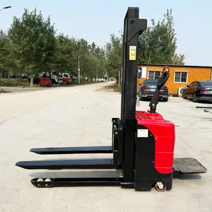 High Capacity 1ton 1500kg 1.5t Electric Stacker Reinforced Structure and Efficient Lifting for Heavy Cargo Electric Stacker thumbnail-1