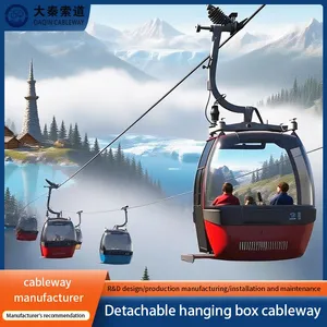 Dq Detachable Steel Cableway Eco-Friendly Commercial Outdoor Scenic Aerial Tramway for 5-10 Passengers Over 500kg Capacity thumbnail-1
