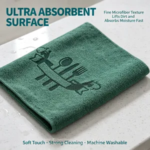 Thick Microfiber Towels Multi‑Purpose Cleaning Rags Lint‑Free Machine Washable for Household Auto Detailing thumbnail-3