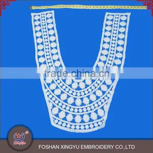 Factory Direct Sale Fashion New Design Women Cotton Appliques U Shape Lace Collar thumbnail-2