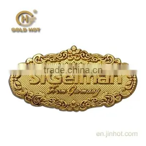 New Product Made in China Antique Metal Label for Glass,zinc Alloy Brand Logo for Wine Spirit Bottle thumbnail-1