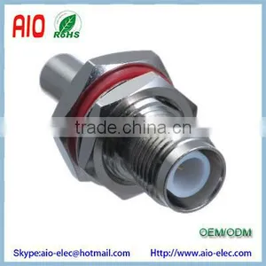 Reverse Polarity TNC Female Bulkhead Crimp Connector for RG58 RG14 LMR-195 thumbnail-2