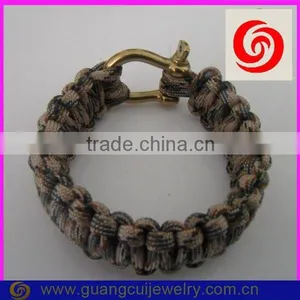 Fashion Stainless Steel Gold Clasp 550 Custom Paracord Bracelet thumbnail-1