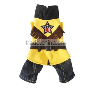 Cowboy Spring and Autumn Winter Western Denim Pet Dog Skirt thumbnail-5