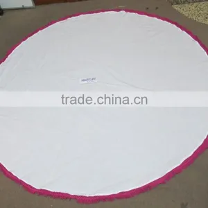 Cotton Table Runners Round Table Cloths Round Beach Towel thumbnail-2