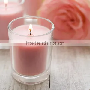 Pink Scented Candle in a Jar/scented Soy Wax Candle/Jar Candle Flameless thumbnail-1