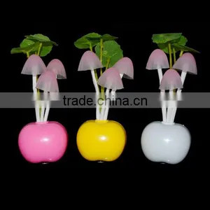 EU US Plug Electric Induction Dream Mushroom Fungus Lamp 3 LEDs Nightlight Bulb Home Decor LED RGB Breathing Night Lights 1pcs thumbnail-3