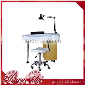 Wood Nail Table for Nail Salon Furniture Table,Double Extended Manicure Table thumbnail-1