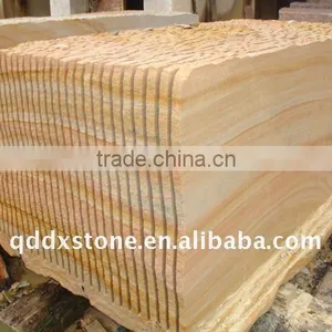 Shandong Yellow Wooden Vein Sandstone Slabs thumbnail-1