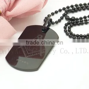 Laser Custom Pendants Black Tungsten Pendants Wholesale Dog Tag Pendants thumbnail-4