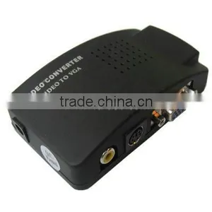 Black High Resolution Video and S-Video to VGA Converter thumbnail-1