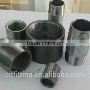 Zinc / Galvanized Carbon Steel Pipe Fittings Sch40 NPT Nipples Pipe Nipples thumbnail-1