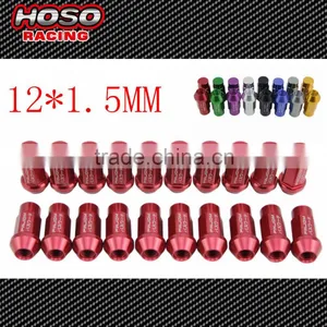 JDM M12X1.5 Aluminum Base Close L:50MM Wheel Lug Nuts thumbnail-1