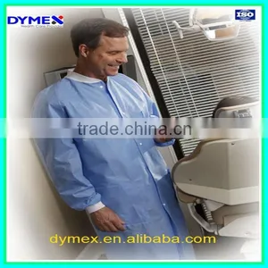 Non Woven Fabric High Quality Clothing Colorful Disposable Lab Coat thumbnail-2