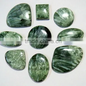 AAA Grade SERAPHINITE Gemstone Cabochons thumbnail-1