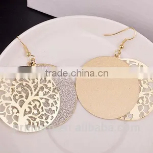 Hot Selling Fashion Matte Popular Elements Hollow Tree Stup Earrings thumbnail-5