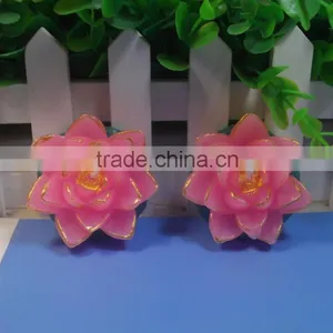 China Import Items Cheap Lotus Flower Candle For Decor Home thumbnail-6