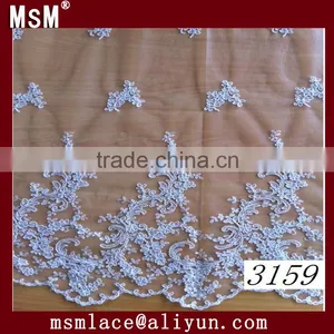 New Design ! Nylon Cord Embroidery Fabric for Bridal Dress thumbnail-1