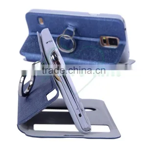 Newest Smart Phone Leather Wallet Case for Samsung Galaxy S5 With Special Ring thumbnail-6