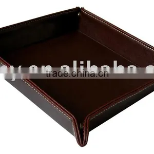 Leather Travel Valet Tray and Coin or Key Valet thumbnail-1