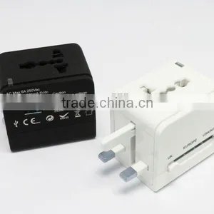 World Universal Travel Adaptor With 2 USB Port thumbnail-1