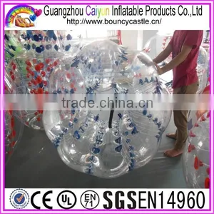 Transparent 0.8mm PVC Human Sized Soccer Bubble Ball thumbnail-2