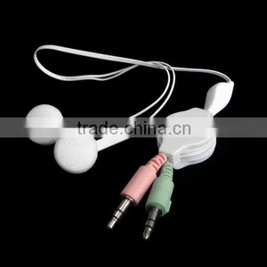 Good Cheap Retractable Cable Earphones thumbnail-1