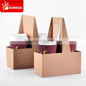 Wholesale Coffee Cup Carriers, Drink Trays,4 Cup Pulp Board Carrier Trays in China thumbnail-3