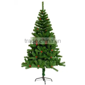PVC Christmas Tree With Red Pine Cone for Christmas Decoration thumbnail-1