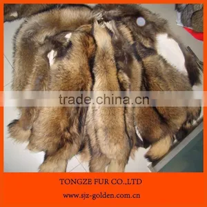 Natural Raccoon Fur Skin for Garments, Collars thumbnail-3