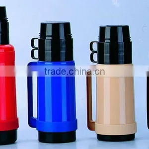 Double Wall Vacuum Flask With Two Cup One Inside One Outside thumbnail-1